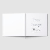 Taille du livre d'or avec film métallisé : 30,48 cm x 30,48 cm, 100 Pages, Papier : Papier blanc sans lignes, Couleur du film métallisé : Argent (Complet)