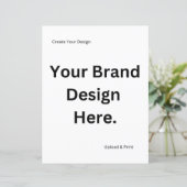 Créez votre propre feuille de papier de conception (Debout devant)