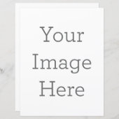 Feuille de papier simple 21,6 cm x28 cm (Devant / Derrière)