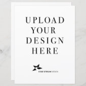 Créez votre propre feuille de papier vertical de c (Devant / Derrière)