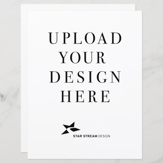 Créez votre propre feuille de papier vertical de c (Devant / Derrière)