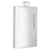 Créez Votre Propre Flasque Classique en Acier Inox (Droite)