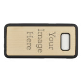 Coque en bois pourSamsung Galaxy S8 Érable mince (Dos (Horizontal))