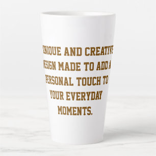Créez votre propre grande tasse de latte de 17oz