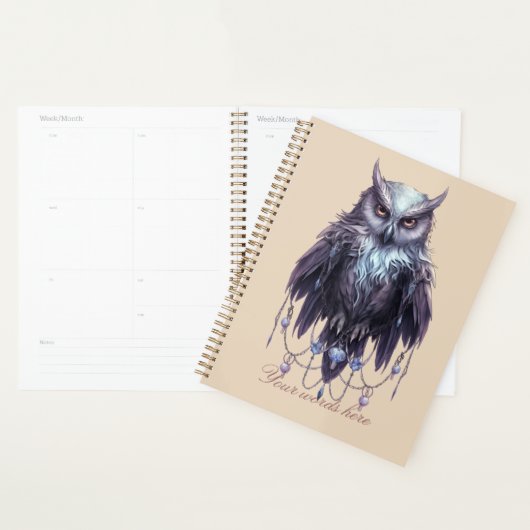 Créez votre propre hibou bijoux (Devant avec enveloppe)