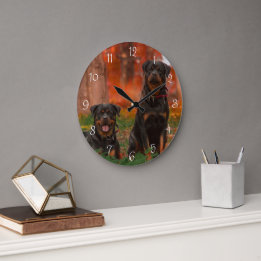 Créez Votre Propre Horloge Murale Ronde Photo de C