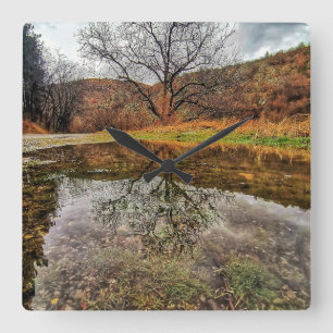 Créez votre propre horloge photo, modèle, simple