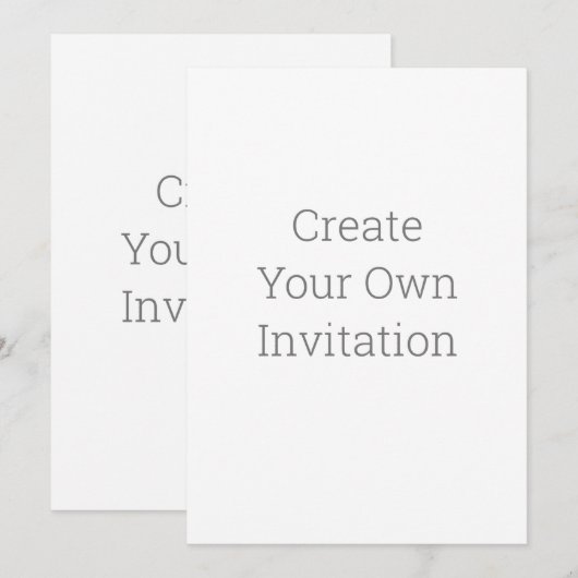 Créez votre propre invitation (Devant / Derrière)