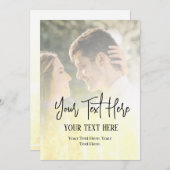 Créez votre propre invitation (Devant / Derrière)