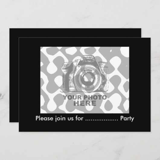 Créez votre propre invitation 5"x7" Horizontal 4 (Devant / Derrière)