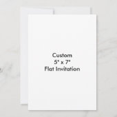 Créez Votre Propre Invitation 5" x 7" (Dos)