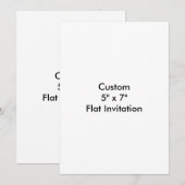 Créez Votre Propre Invitation 5" x 7" (Devant / Derrière)