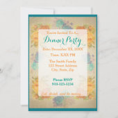 Créez Votre Propre Invitation À Dîner Floral (Devant)