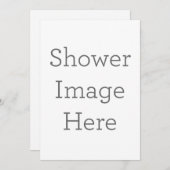 Créez votre propre invitation à la douche (Devant / Derrière)
