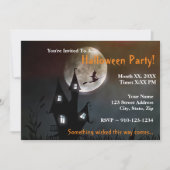 Créez votre propre invitation à la fête d'Hallowee (Devant)