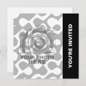 Créez Votre Propre Invitation Carrée 6 (Devant / Derrière)