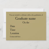 Créez votre propre Invitation Cool de Personnalise (Dos)