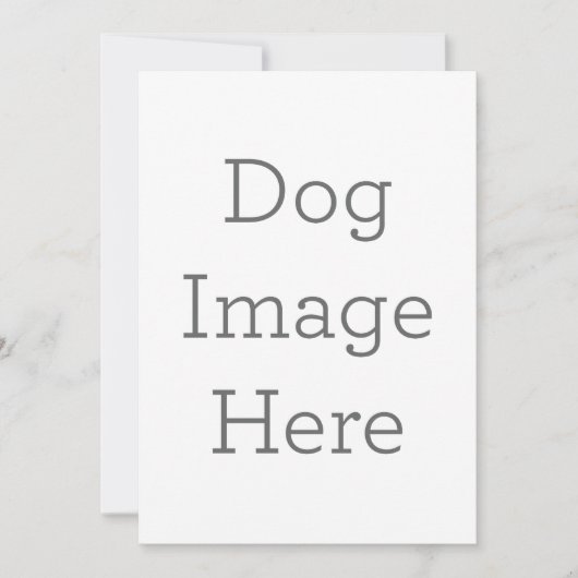 Créez votre propre invitation de chien (Devant)