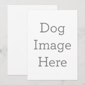 Créez votre propre invitation de chien (Devant / Derrière)
