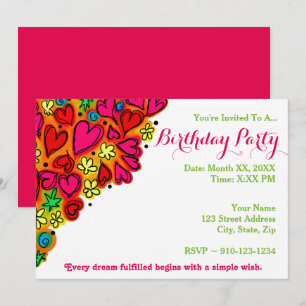 Créez votre propre invitation de fête d'anniversai