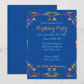 Créez votre propre invitation de fête d'anniversai (Devant / Derrière)