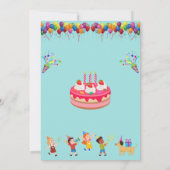 Créez votre propre Invitation de fête d'anniversai (Dos)