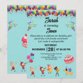 Créez votre propre Invitation de fête d'anniversai (Devant / Derrière)