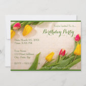 Créez votre propre invitation de fête d'anniversai (Devant)