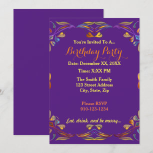 Créez votre propre invitation de fête d'anniversai