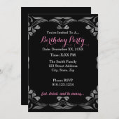 Créez votre propre invitation de fête d'anniversai (Devant / Derrière)