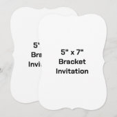 Créez votre propre invitation de support 5" x 7" (Devant / Derrière)