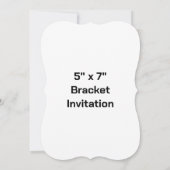 Créez votre propre invitation de support 5" x 7" (Dos)