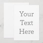 Créez votre propre invitation de texte (Devant / Derrière)