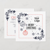 Créez votre propre invitation de vacances pour ent (Devant / Derrière)