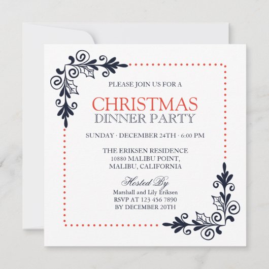 Créez votre propre invitation de vacances pour un  (Dos)