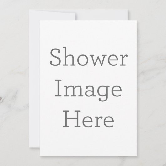Créez votre propre invitation d'image de douche (Devant)