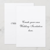 Créez votre propre invitation faite sur commande (Devant / Derrière)
