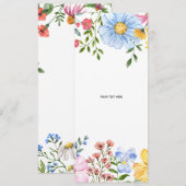 Créez Votre Propre Invitation Florale (Devant / Derrière)