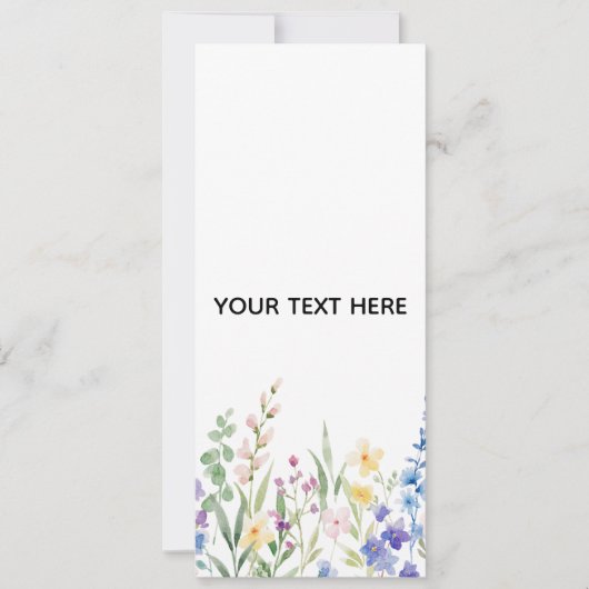 Créez Votre Propre Invitation Florale (Devant)