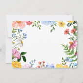 Créez Votre Propre Invitation Florale (Dos)