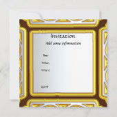 Créez votre propre invitation Gold (Dos)