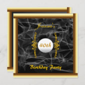 Créez votre propre invitation Gold Smoke (Devant / Derrière)