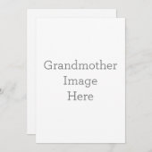 Créez votre propre invitation grand-mère (Devant / Derrière)
