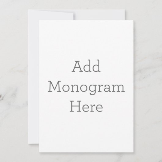 Créez votre propre invitation Monogramme (Devant)