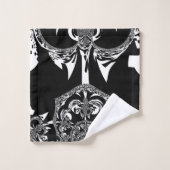 Créez votre propre joli blanc et noir foncé (Gant de toilette)