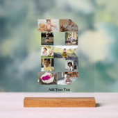 Créez votre propre lettre B Collage photo (Neutre)