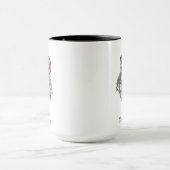 Créez votre propre loup gris Combo Coffee Mug (Centre)