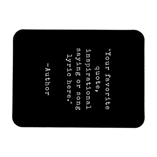 Créez votre propre Magnet de devis d'inspiration (Horizontal)