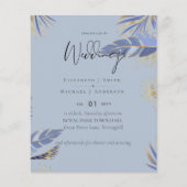 Créez votre propre Mariage de feuille TROPICALE bl (Devant)