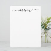 Créez Votre Propre Menu Blanc Entièrement Personna (Debout devant)